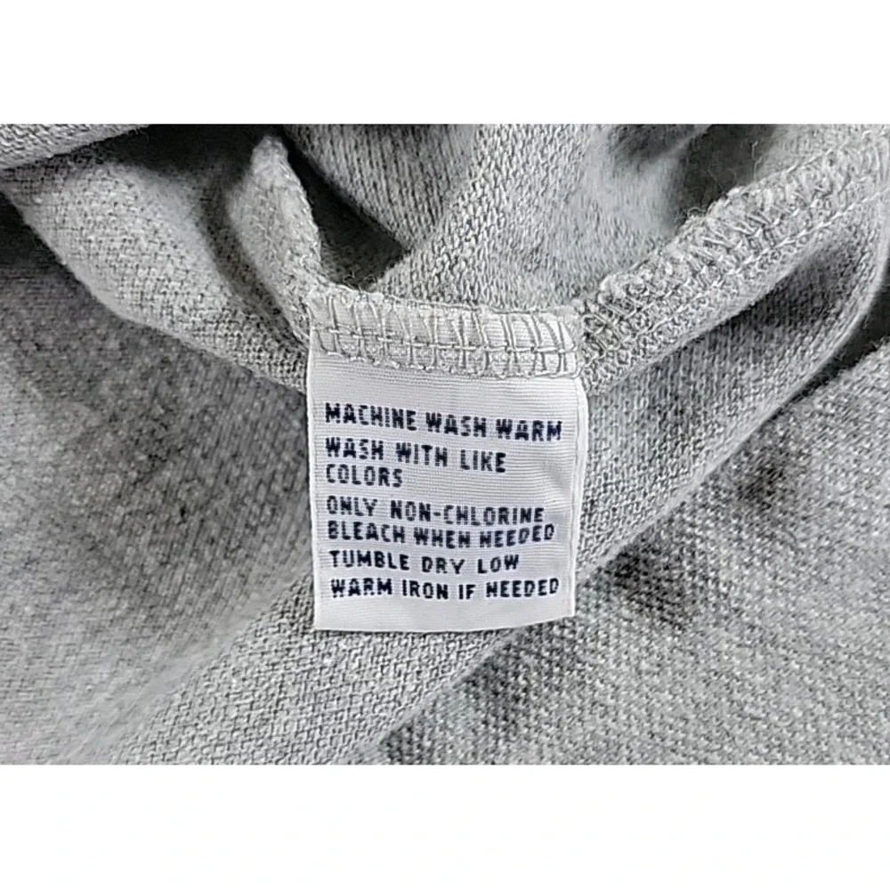 Polo Ralph Lauren VINTAGE 90s Men's Polo Shirt Long Sleeve XL GRAY 100%‎ Cotton